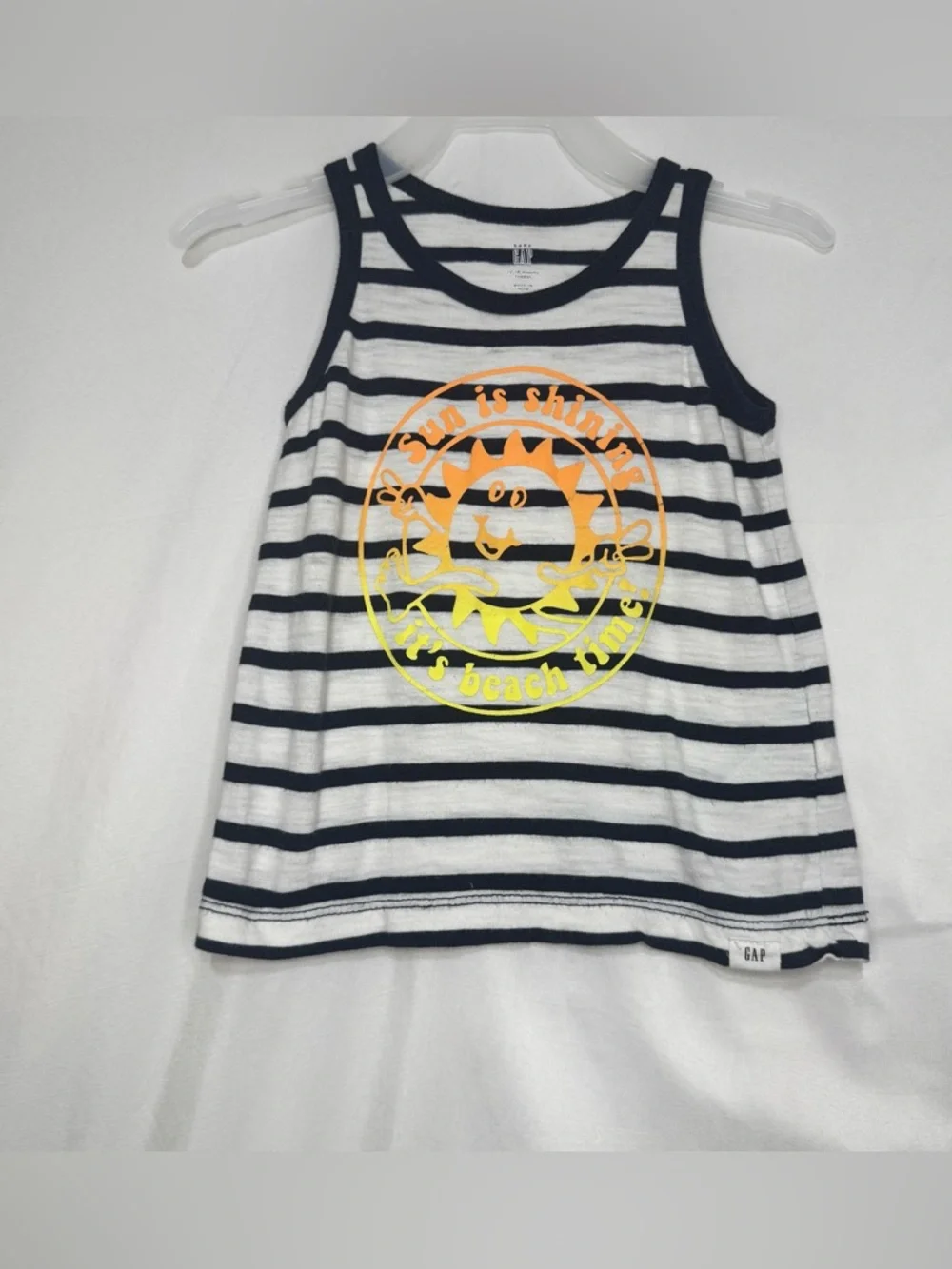 Baby GAP ‘Sun is shining….it’s beach time’ Graphic tee Size 12-18M